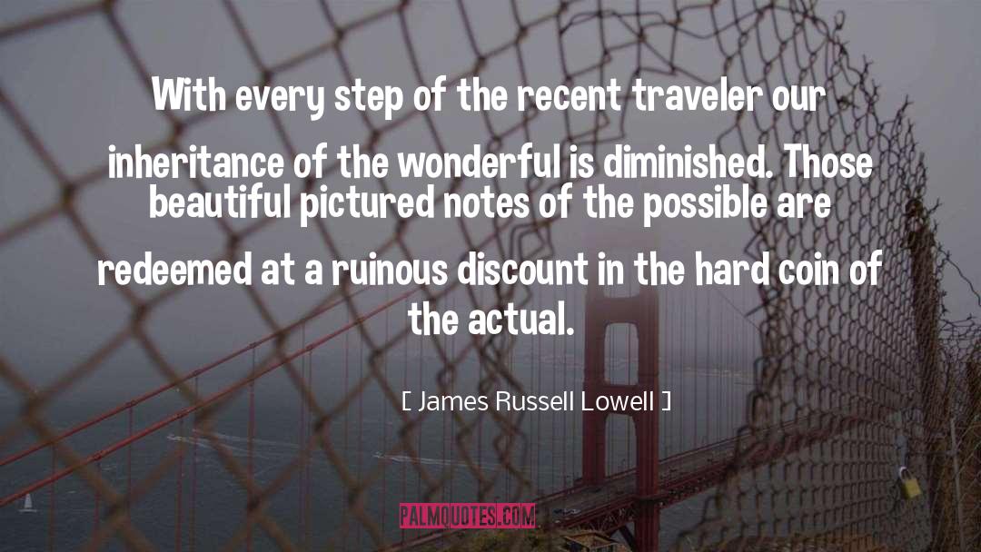 Immsersion Travel quotes by James Russell Lowell