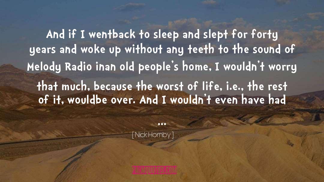 Impact Of Radio quotes by Nick Hornby