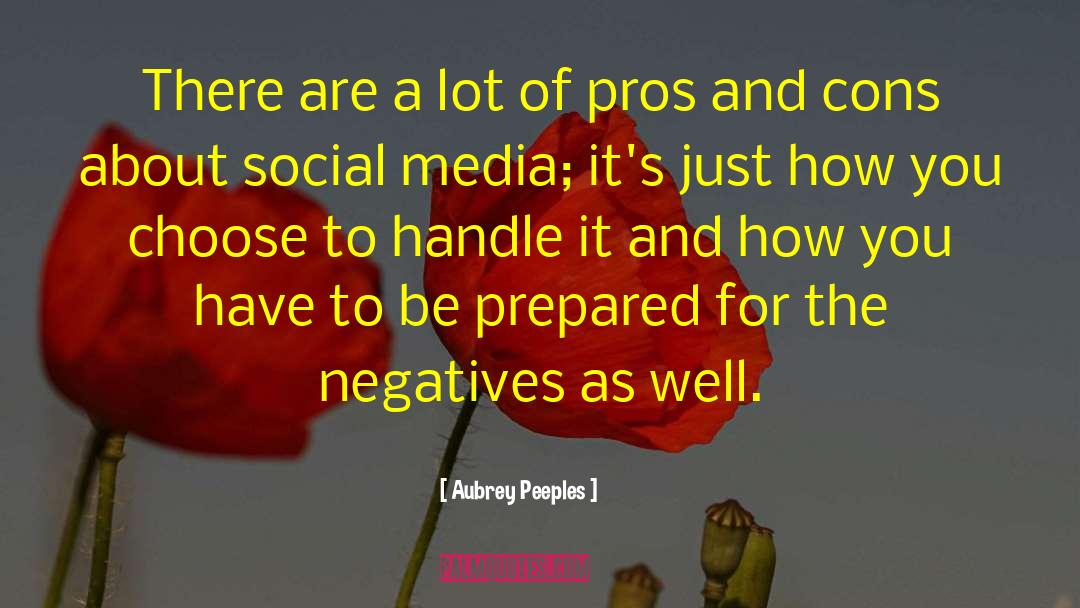 Impact Of The Media quotes by Aubrey Peeples