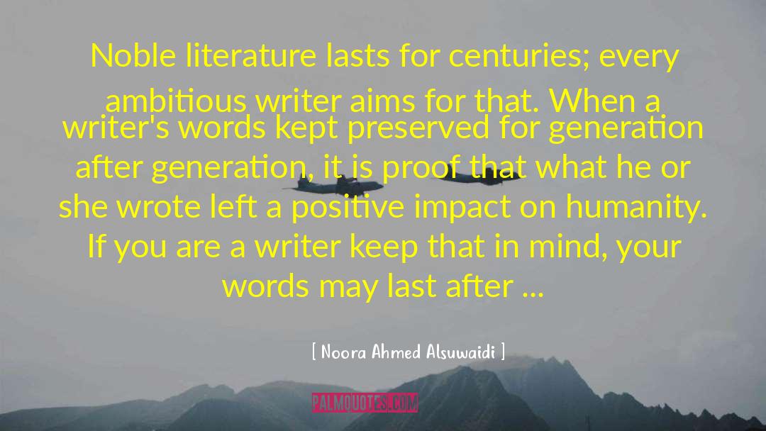 Impact On Environment quotes by Noora Ahmed Alsuwaidi