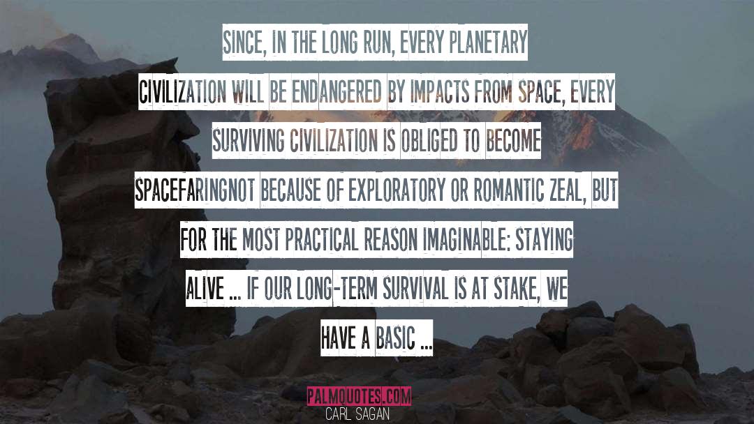 Impacts quotes by Carl Sagan