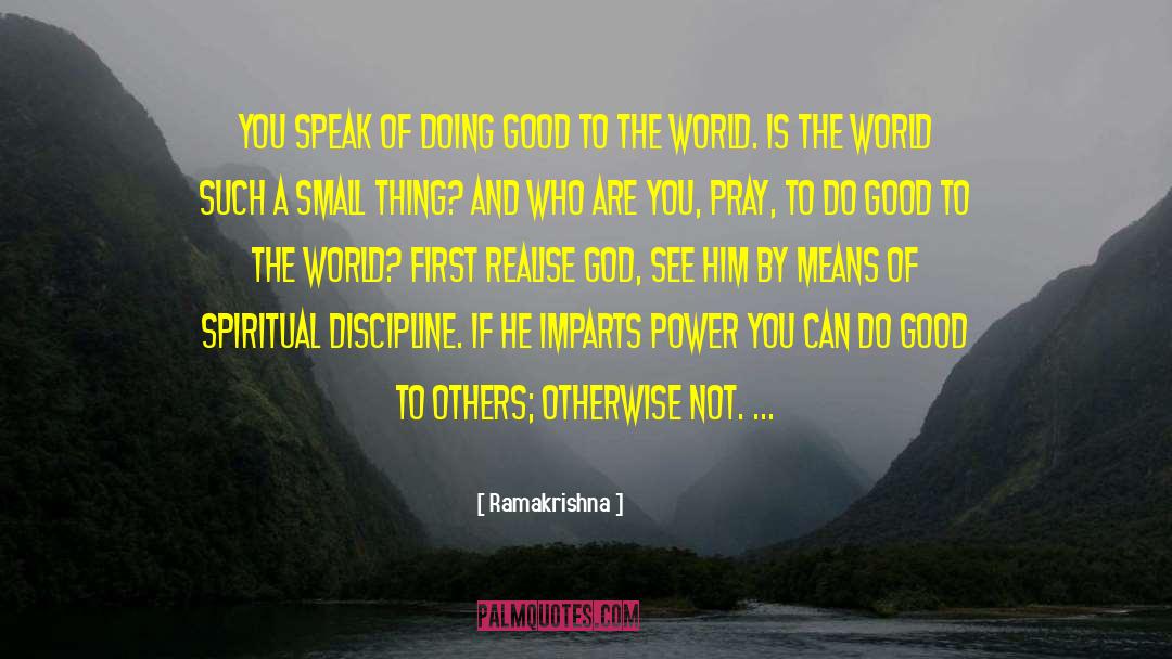 Imparts quotes by Ramakrishna