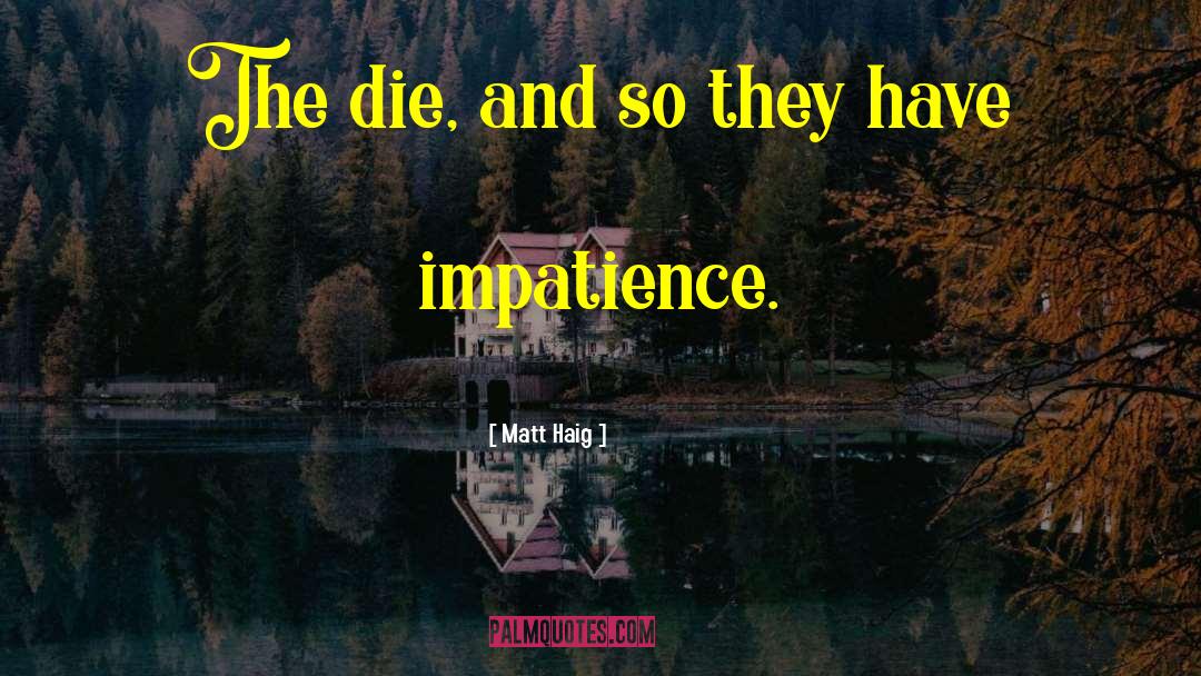 Impatience quotes by Matt Haig