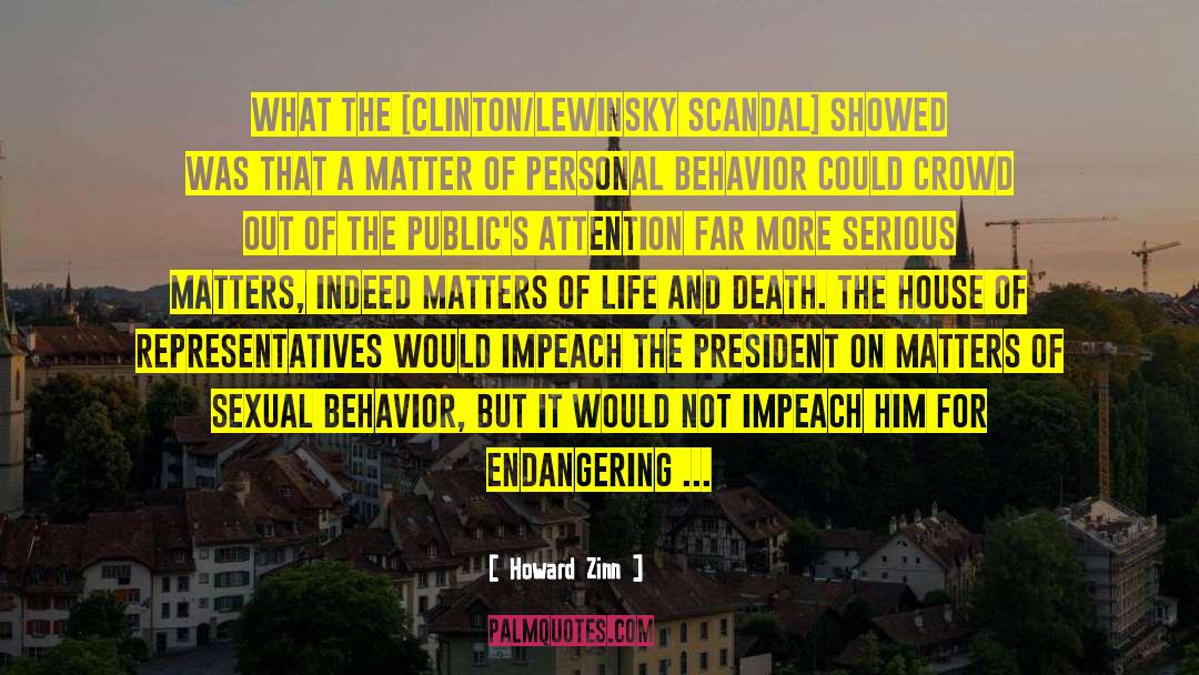 Impeach quotes by Howard Zinn