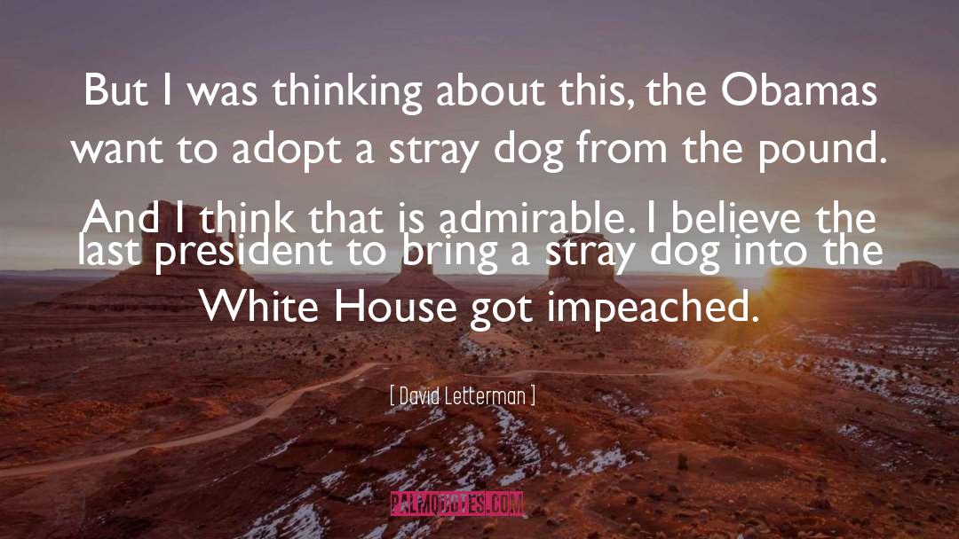 Impeached quotes by David Letterman