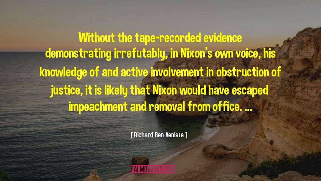 Impeachment quotes by Richard Ben-Veniste