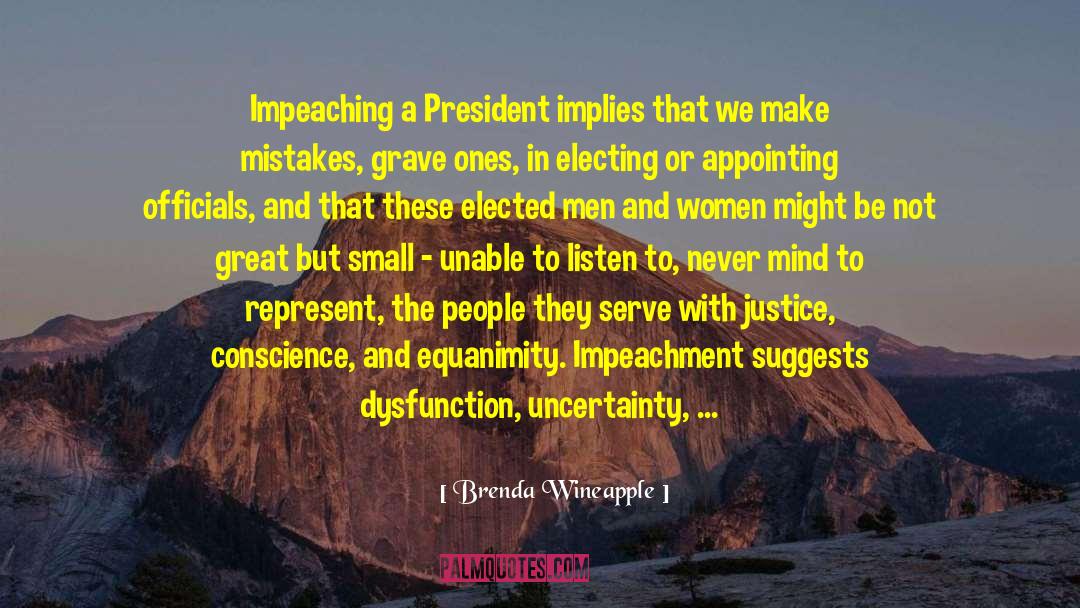 Impeachment quotes by Brenda Wineapple