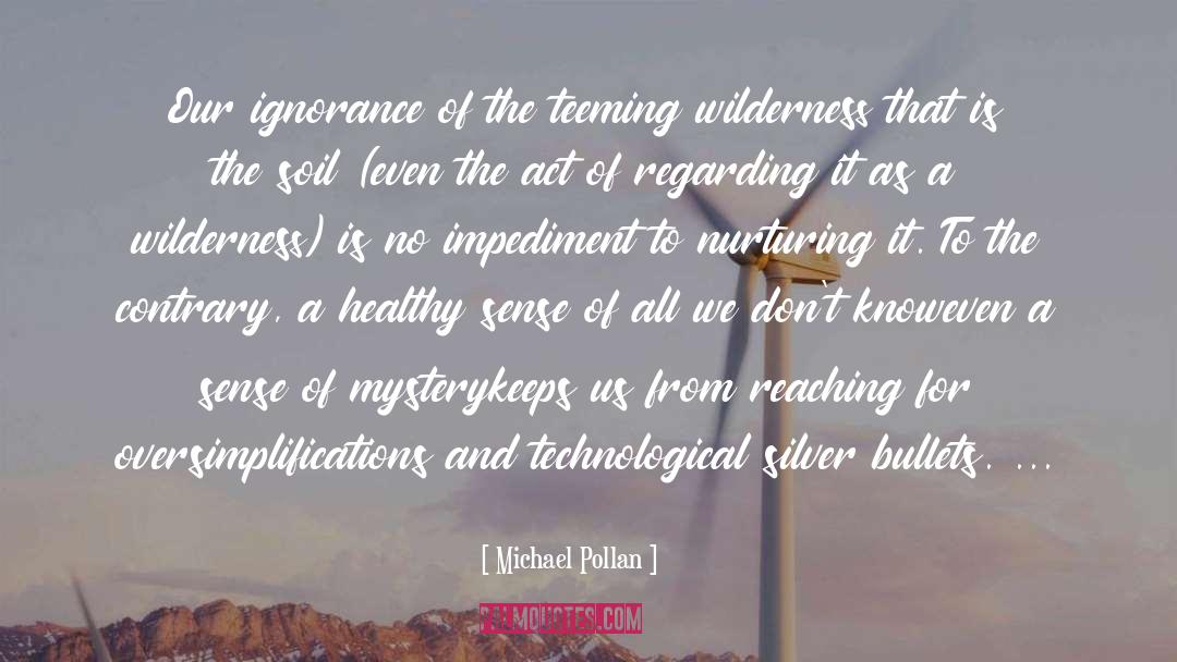 Impediment quotes by Michael Pollan