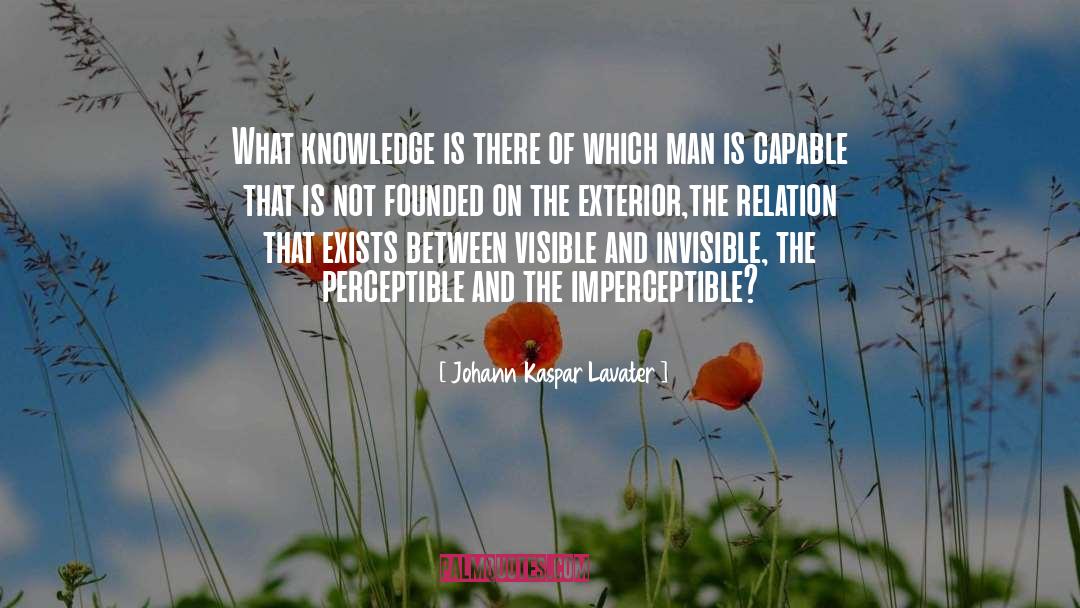 Imperceptible quotes by Johann Kaspar Lavater