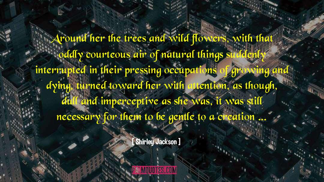 Imperceptive Synonyms quotes by Shirley Jackson