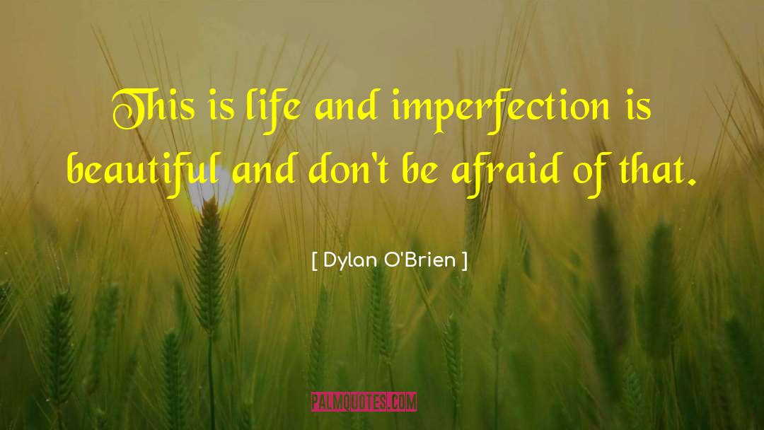 Imperfection Judgment quotes by Dylan O'Brien