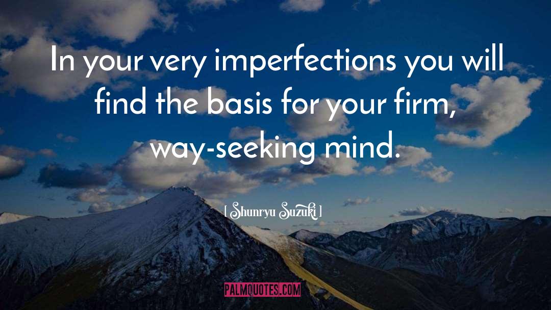 Imperfection quotes by Shunryu Suzuki