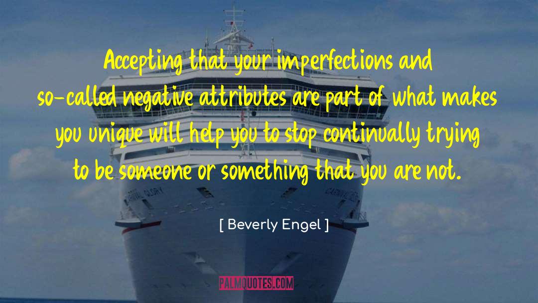 Imperfection quotes by Beverly Engel