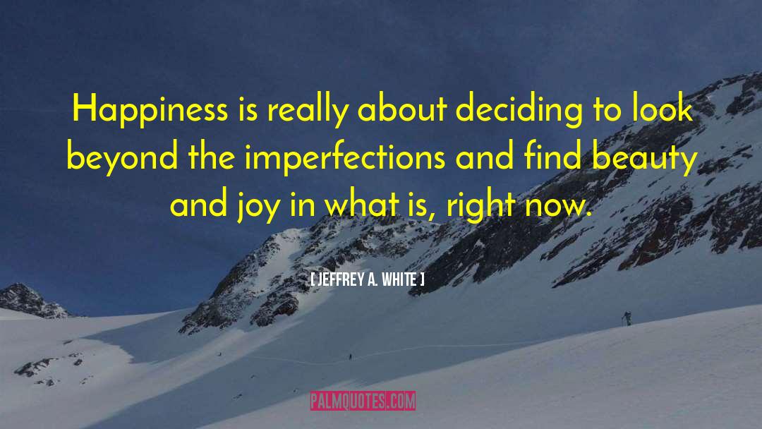Imperfections quotes by Jeffrey A. White