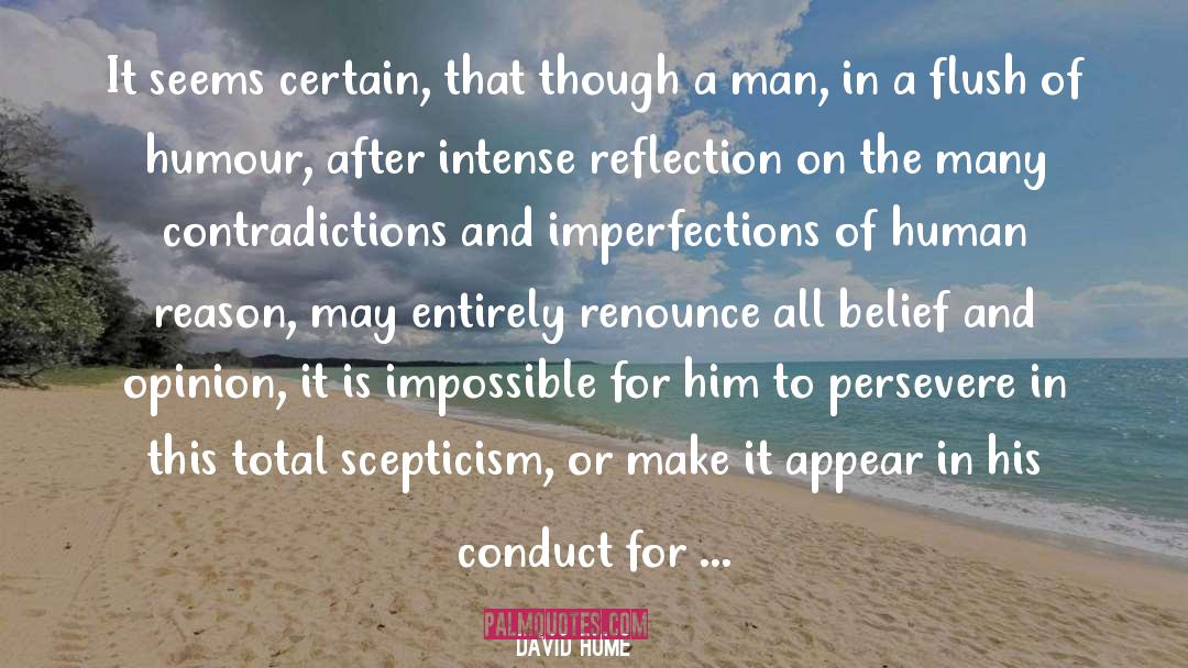 Imperfections quotes by David Hume
