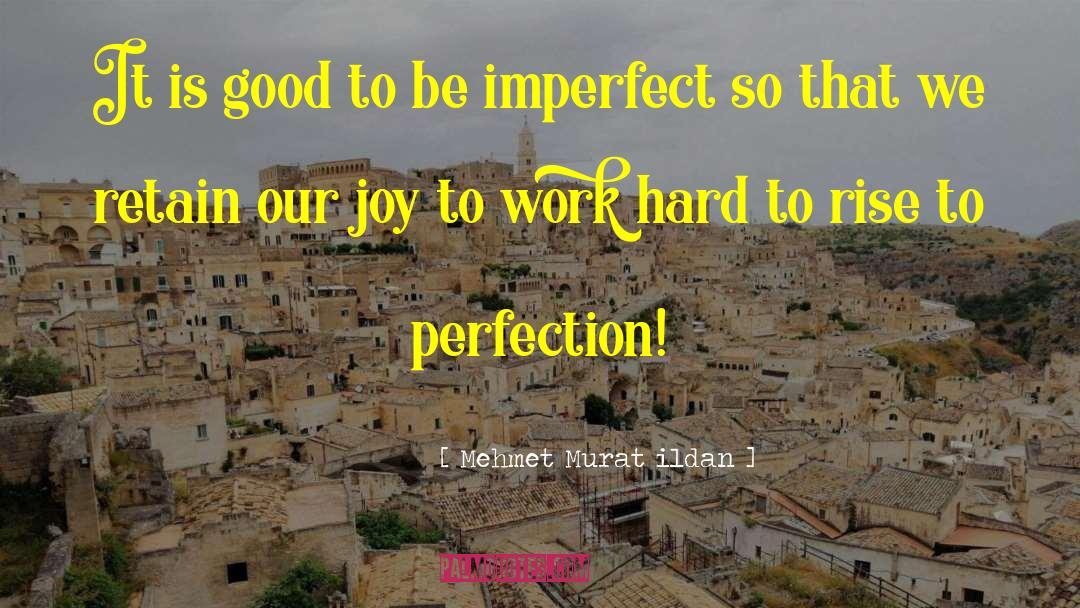 Imperfections quotes by Mehmet Murat Ildan