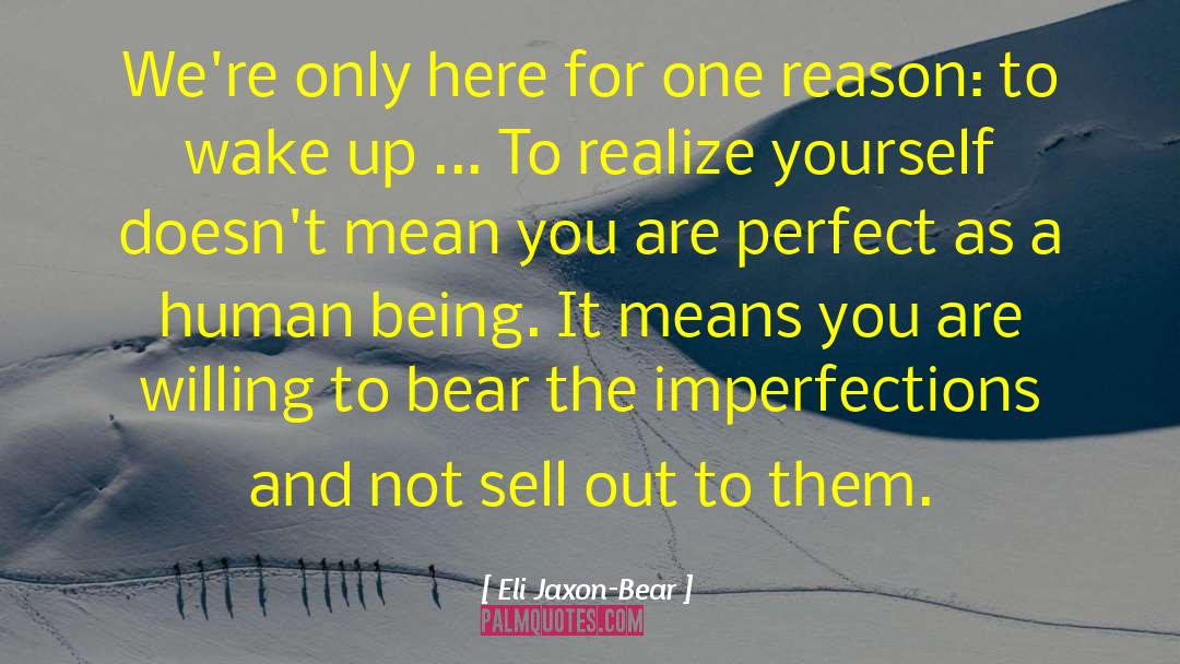 Imperfections quotes by Eli Jaxon-Bear