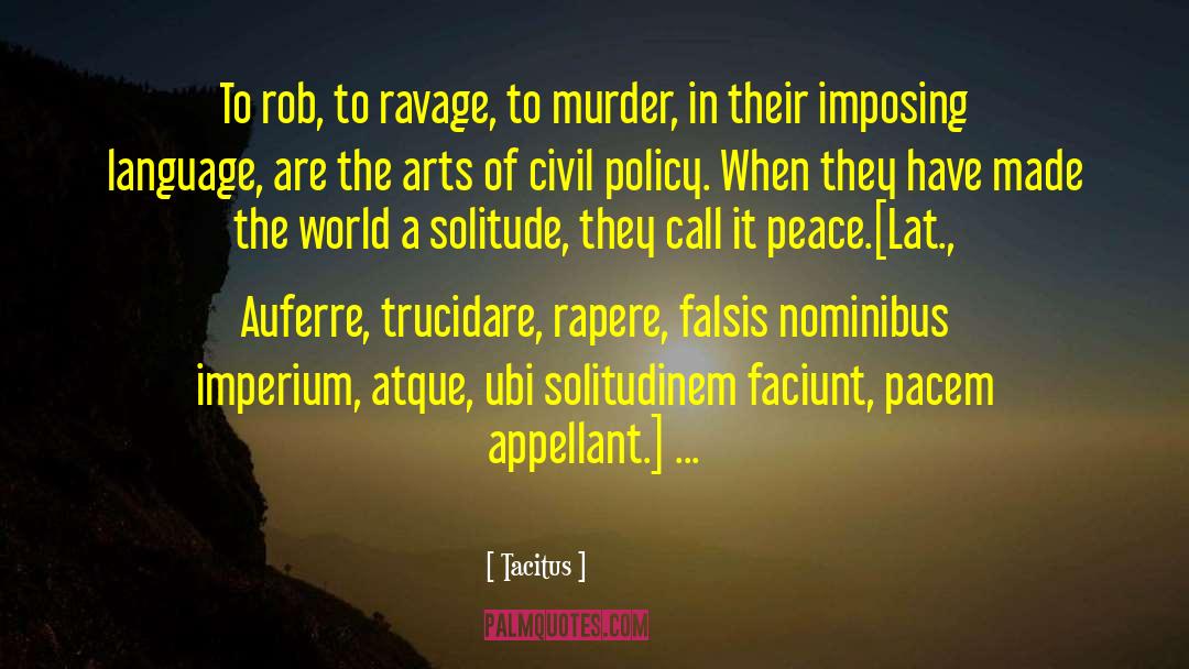 Imperium quotes by Tacitus