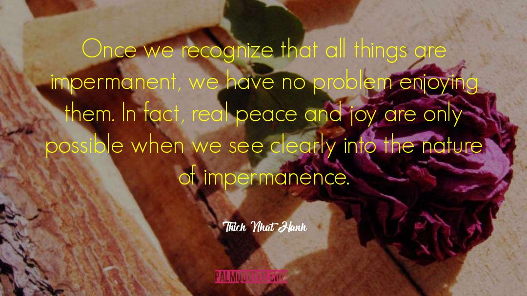 Impermanence quotes by Thich Nhat Hanh