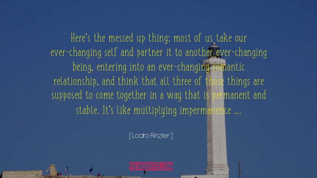 Impermanence quotes by Lodro Rinzler