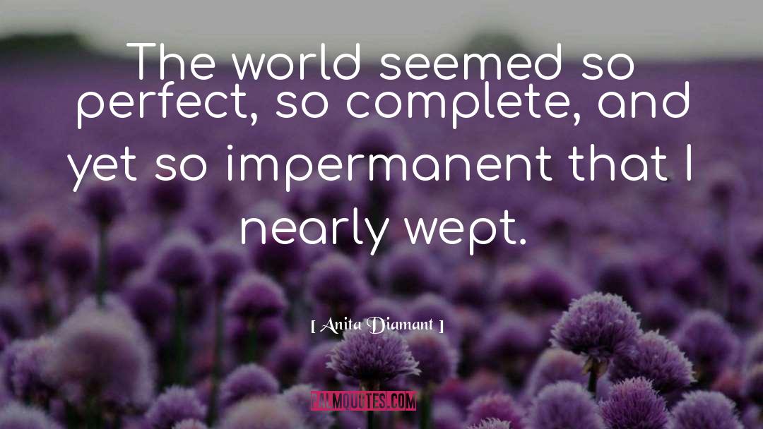 Impermanent quotes by Anita Diamant