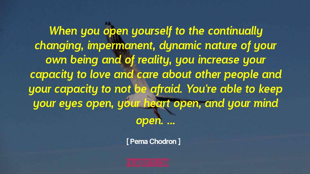 Impermanent quotes by Pema Chodron