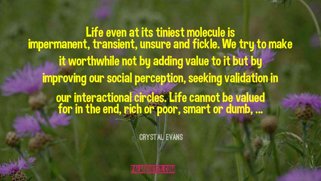 Impermanent quotes by Crystal Evans