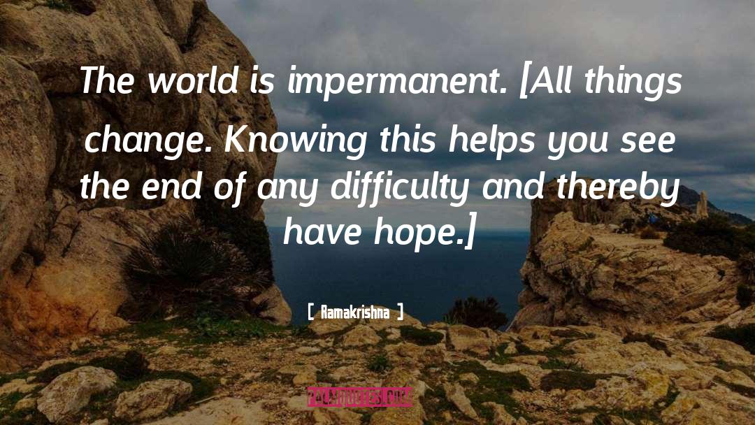 Impermanent quotes by Ramakrishna