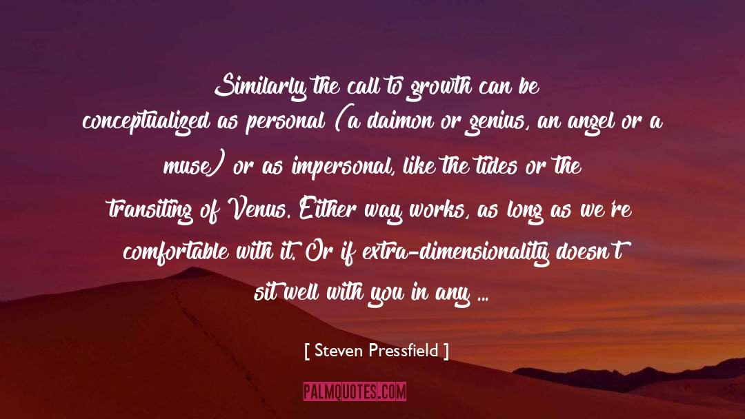 Impersonal quotes by Steven Pressfield