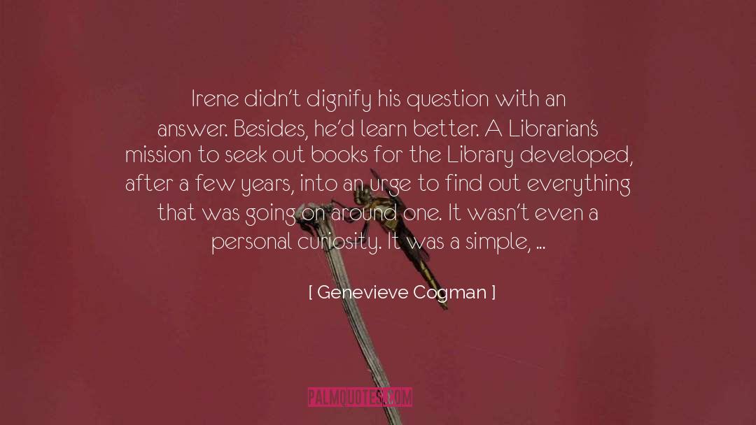 Impersonal quotes by Genevieve Cogman