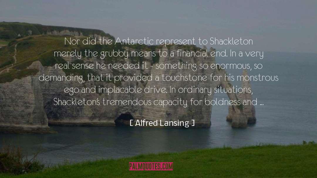 Implacable quotes by Alfred Lansing