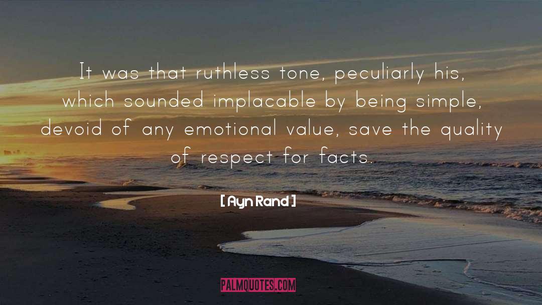 Implacable quotes by Ayn Rand