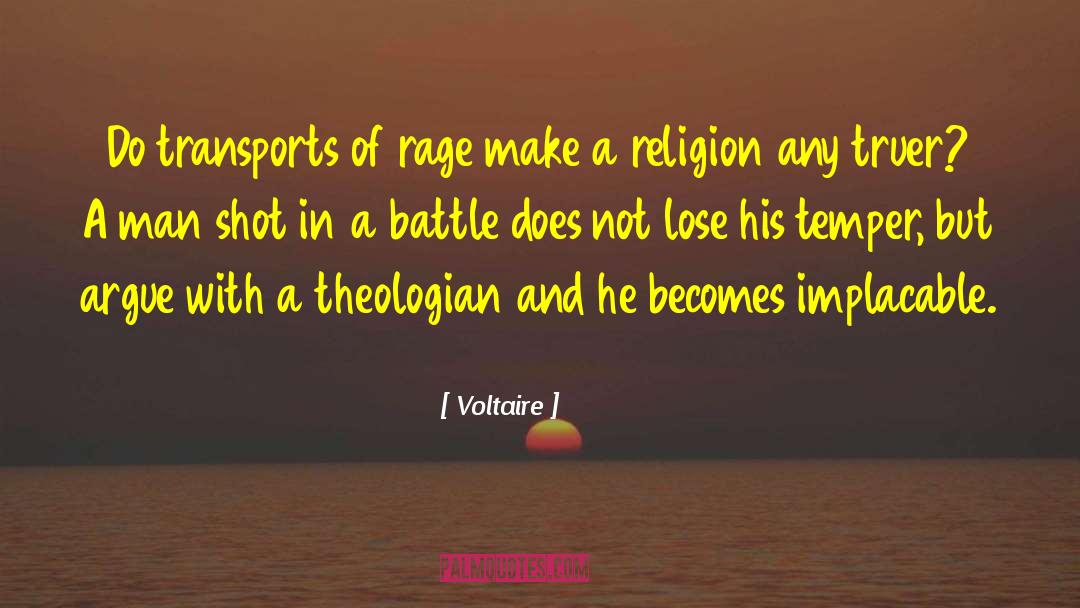 Implacable quotes by Voltaire
