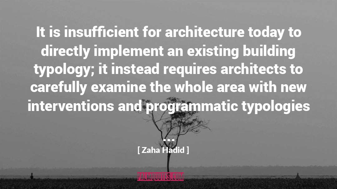 Implement quotes by Zaha Hadid