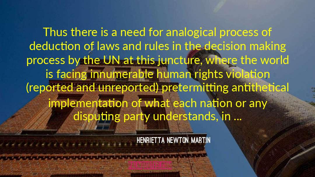 Implementation quotes by Henrietta Newton Martin