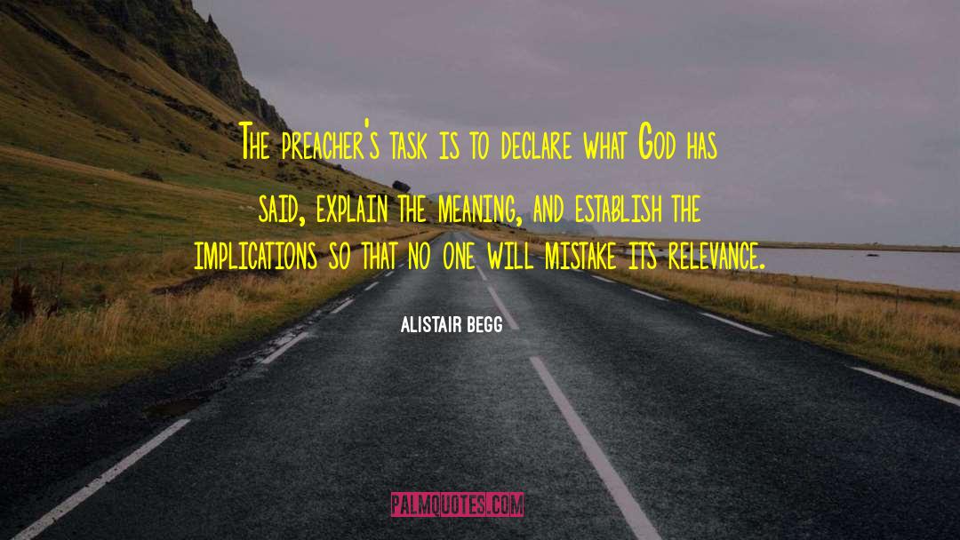 Implications quotes by Alistair Begg