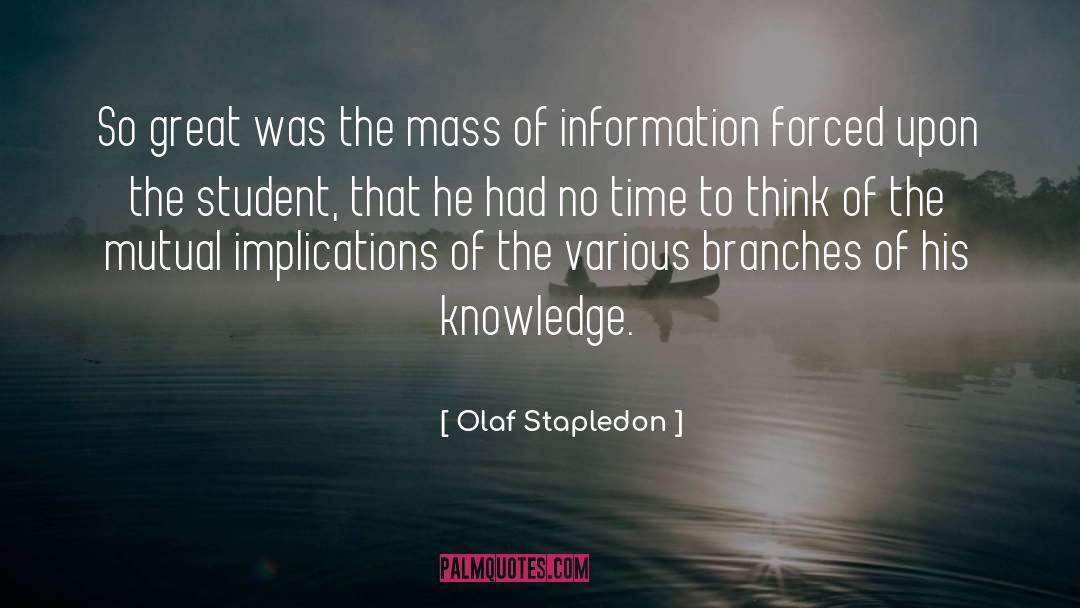Implications quotes by Olaf Stapledon