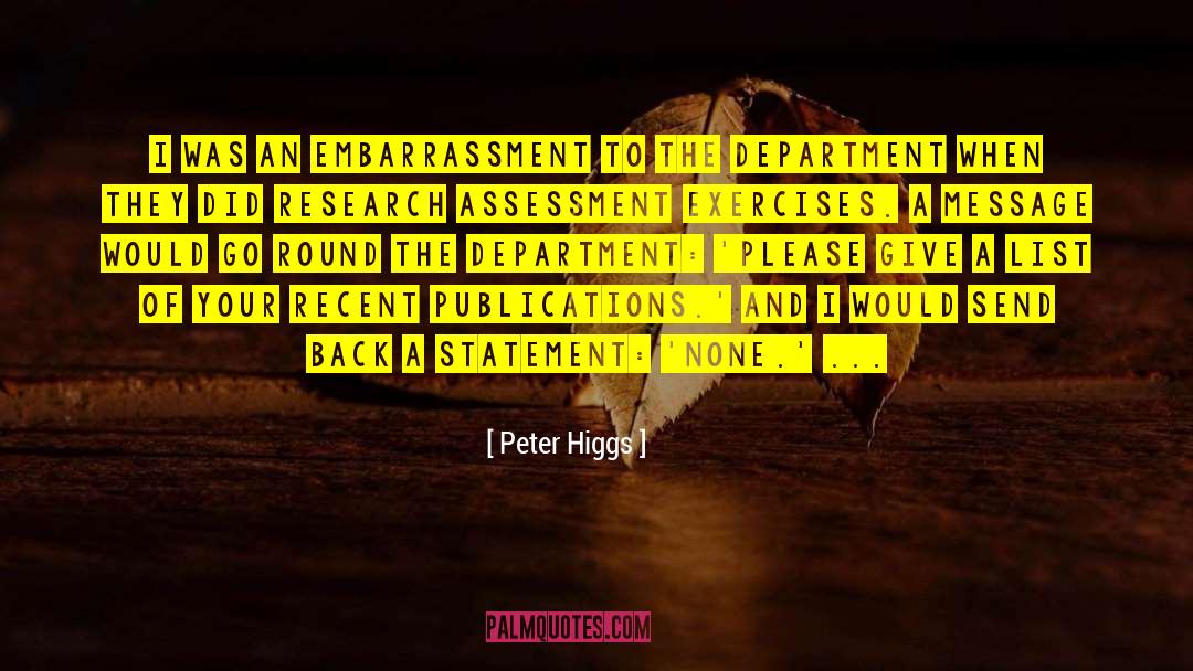 Implied Message quotes by Peter Higgs