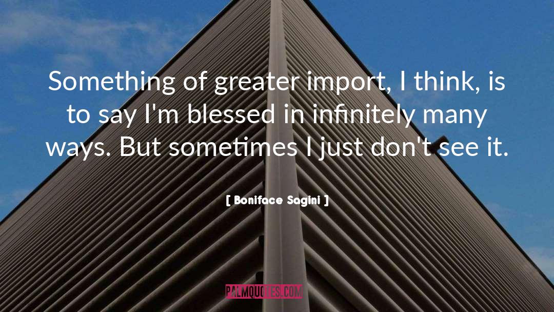 Import quotes by Boniface Sagini