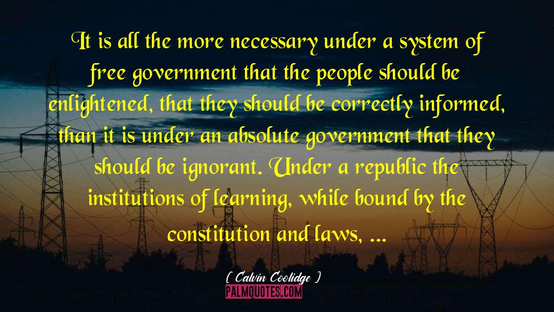 Importance Of An Education quotes by Calvin Coolidge