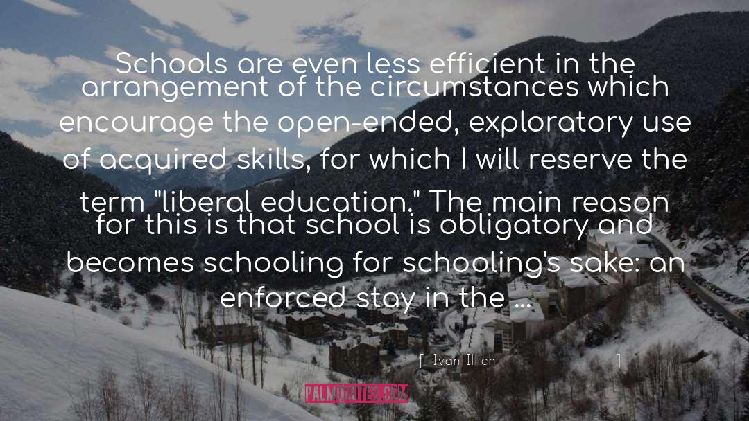 Importance Of An Education quotes by Ivan Illich