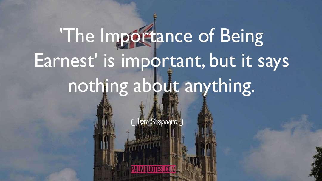 Importance Of Being Earnest quotes by Tom Stoppard