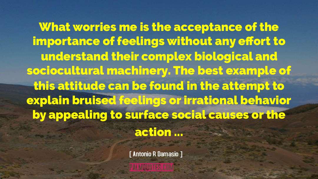 Importance Of Feelings quotes by Antonio R Damasio