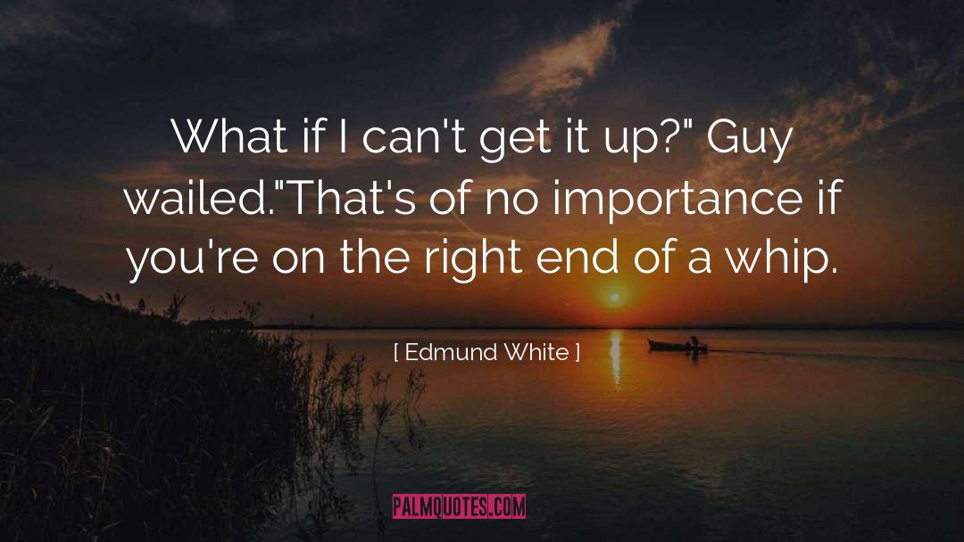Importance Of Qualification quotes by Edmund White