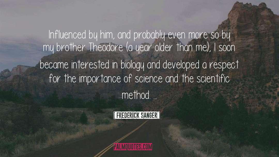 Importance Of Science quotes by Frederick Sanger