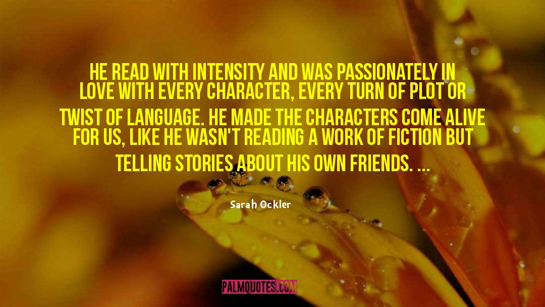 Importance Of Stories quotes by Sarah Ockler