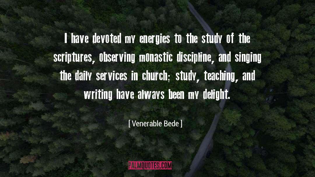 Importance Of Writing quotes by Venerable Bede