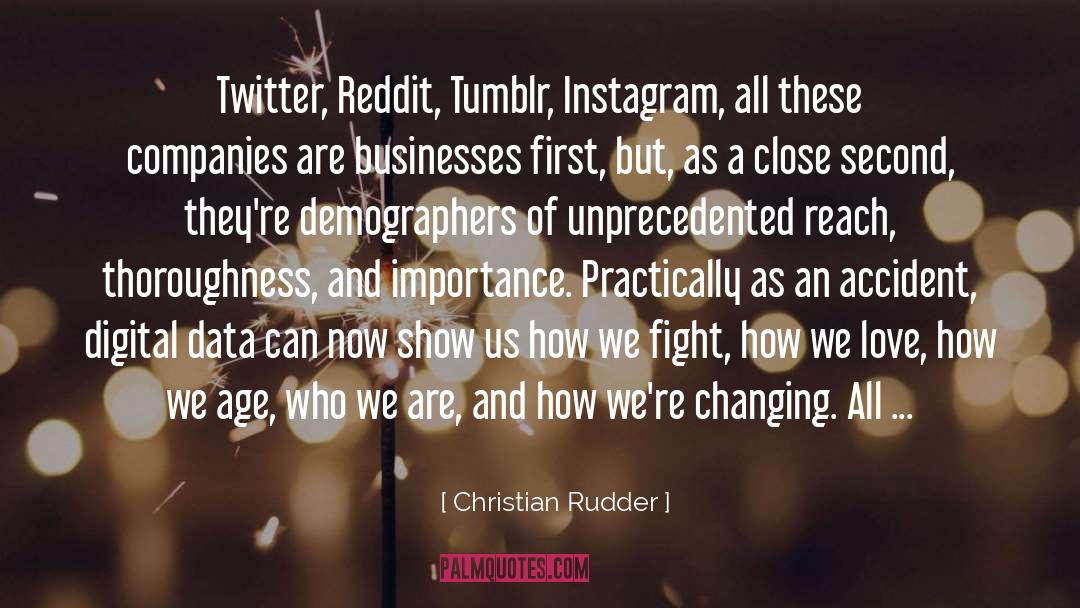 Importance quotes by Christian Rudder