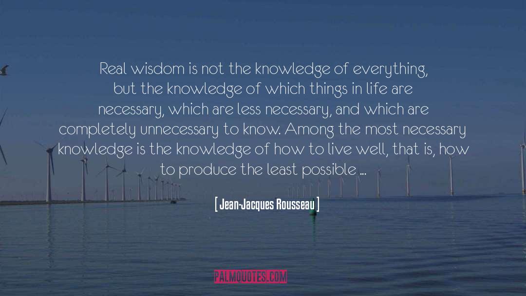Important But Useless Information quotes by Jean-Jacques Rousseau