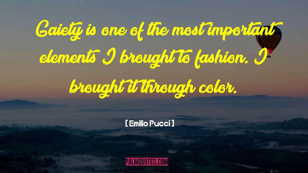 Important Color quotes by Emilio Pucci